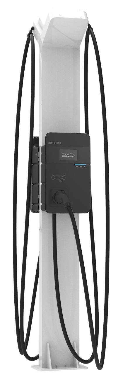 Bild 1 getpower anyCharge Double Pedestal incl. Cable Management