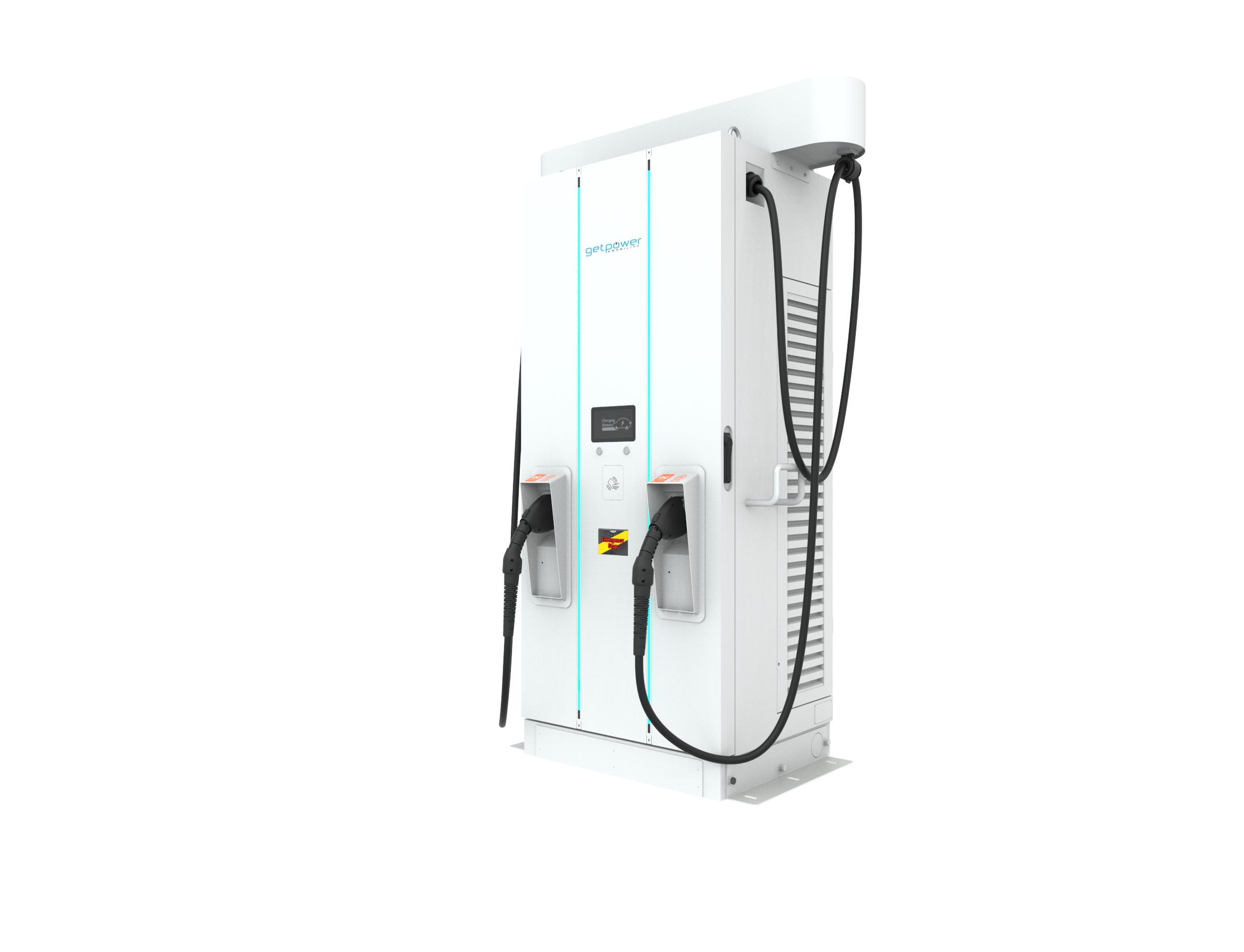 Bild 1 getpower DS150 – Standard - Kabelmanagement 150 kW DC-Ladestation
